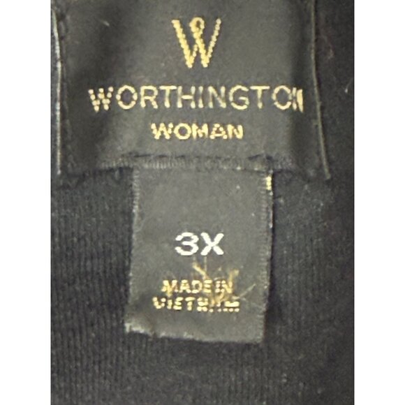 Worthington Woman Jewel Tone Floral Print Sleeveless Top‎ Career Office Size 3X - Picture 4 of 9